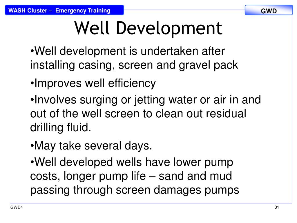 PPT Groundwater Development and Drilling PowerPoint Presentation