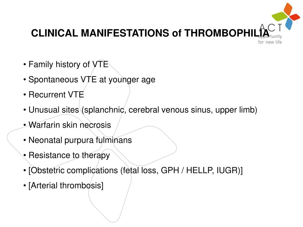 PPT Thrombophilia Where angels fear to tread PowerPoint Presentation
