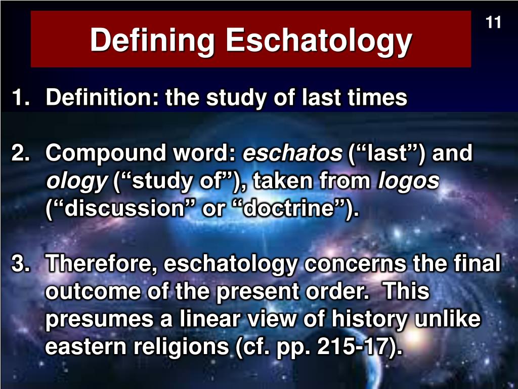 PPT Eschatology PowerPoint Presentation, free download ID5740770
