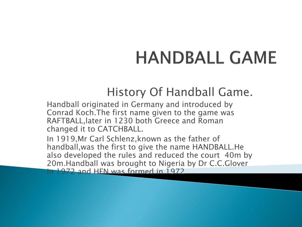 PPT HANDBALL GAME PowerPoint Presentation, free download ID5740847