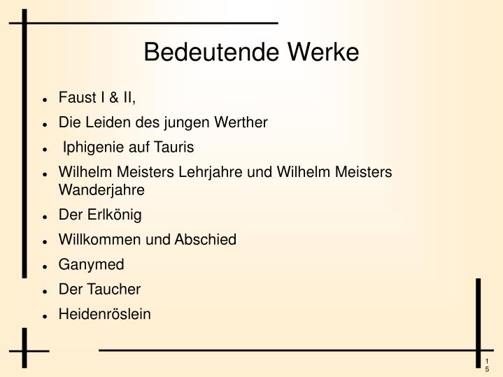 PPT Weimarer Klassik PowerPoint Presentation ID5741870