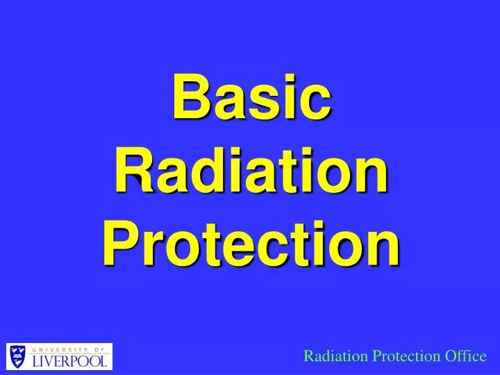 PPT Basic Radiation Protection PowerPoint Presentation, free download
