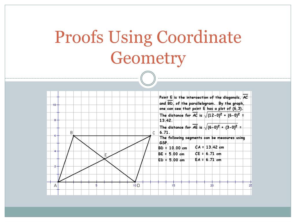 PPT Proofs Using Coordinate Geometry PowerPoint Presentation, free download ID5745131