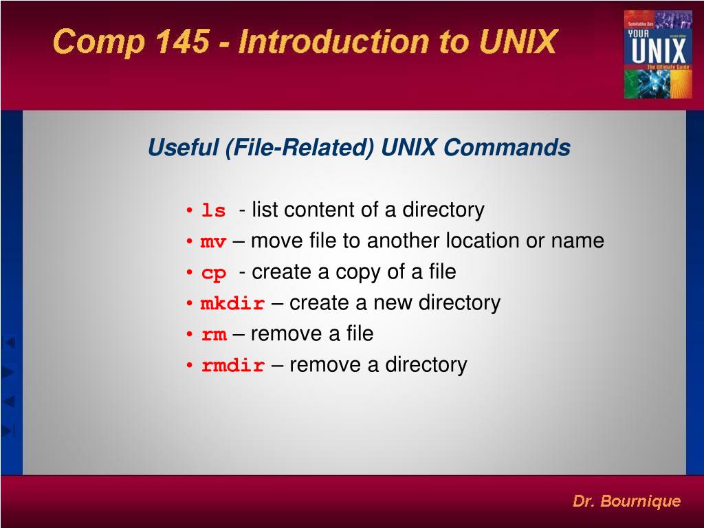 PPT UNIX Commands PowerPoint Presentation, free download ID5745460