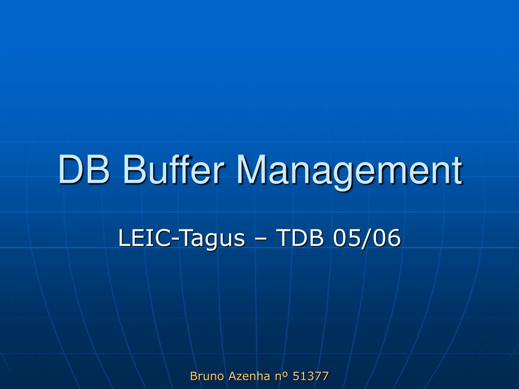 PPT DB Buffer Management PowerPoint Presentation, free download ID