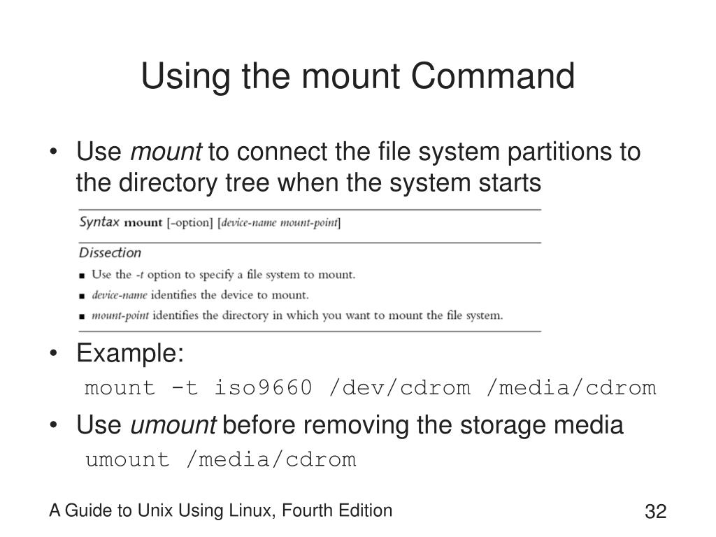 PPT A Guide to Unix Using Linux Fourth Edition PowerPoint