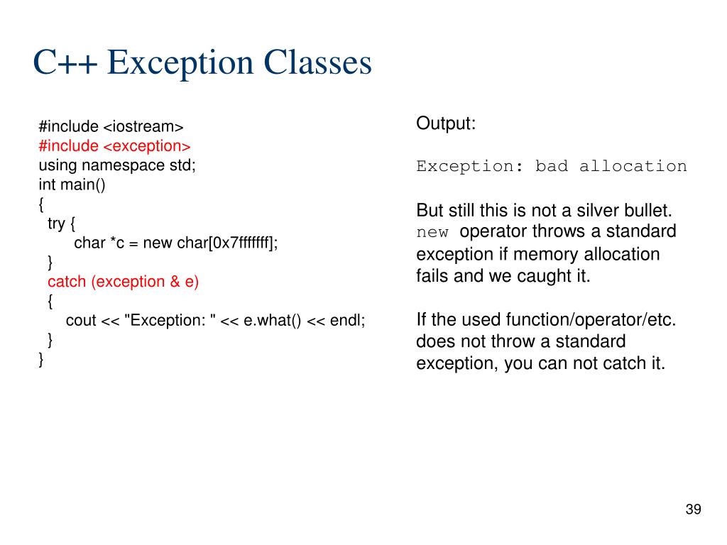 PPT CS 204 Advance Programming Exception Handling in C++ PowerPoint