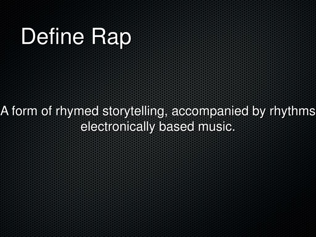 PPT Rap History PowerPoint Presentation, free download ID5747989