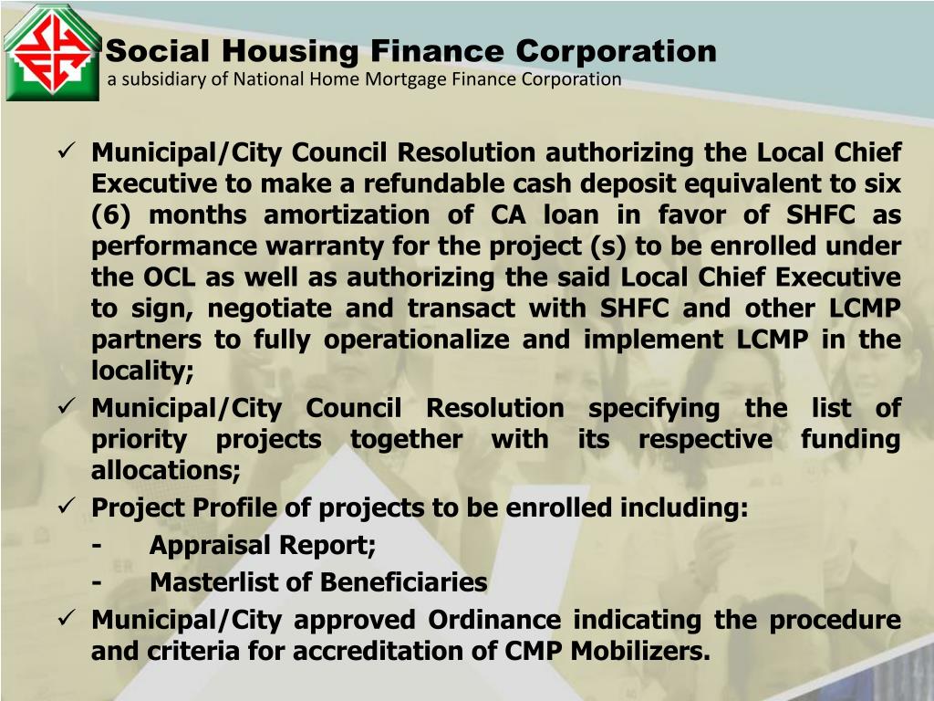 PPT Social Housing Finance Corporation PowerPoint Presentation, free