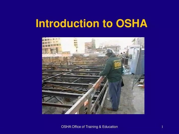PPT Introduction to OSHA PowerPoint Presentation, free download ID