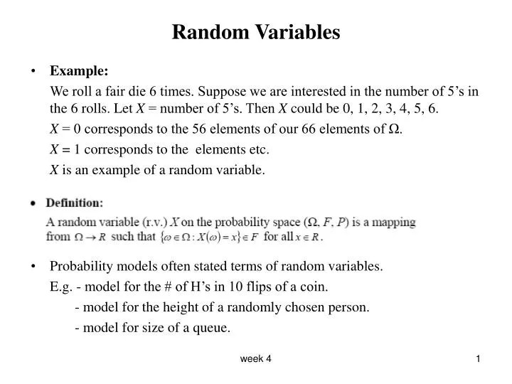 PPT Random Variables PowerPoint Presentation, free download ID5750866