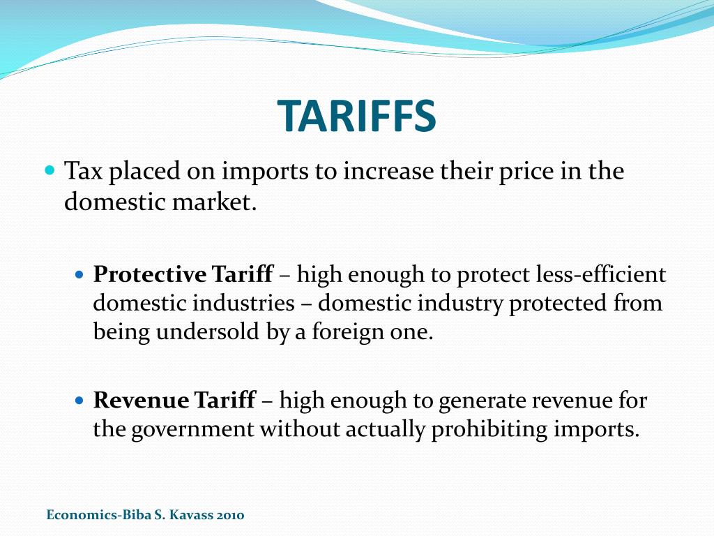 Tariff Meaning