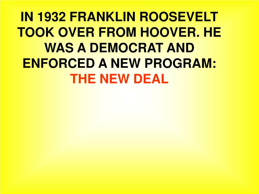 PPT The New Deal PowerPoint Presentation, free download ID5752129