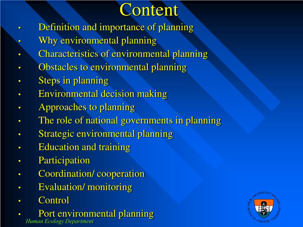 PPT Ecological and environmental planning PowerPoint Presentation