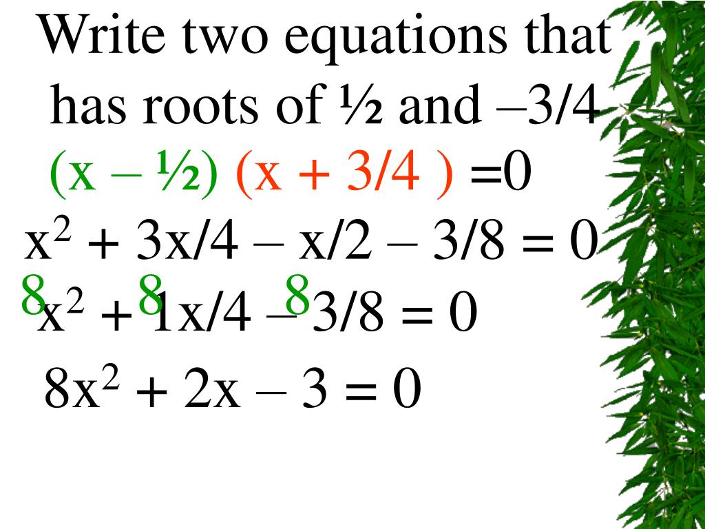 PPT Solve x 2 + 8x 12 = 0 by completing the square PowerPoint