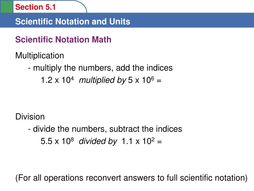 PPT To show how very large or very small numbers can be expressed in