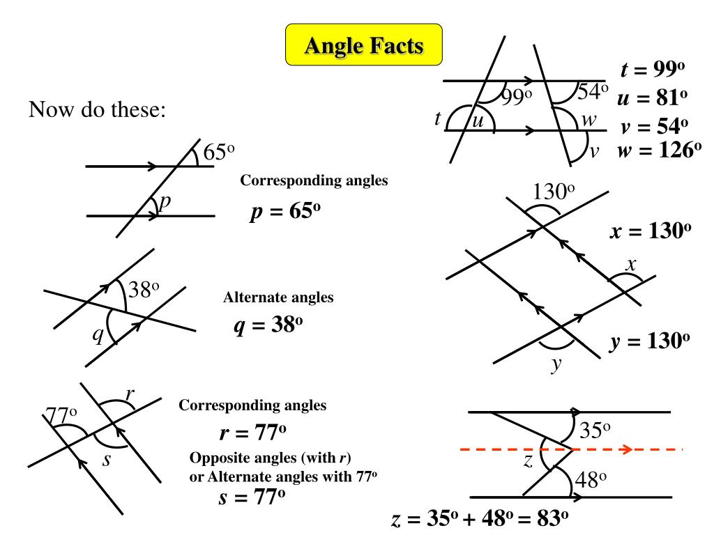 PPT Angle Facts PowerPoint Presentation, free download ID5757416