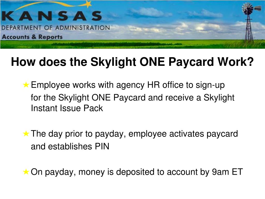 PPT State of Kansas Electronic Payroll Options Informational Meeting