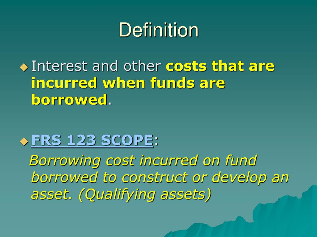 PPT BORROWING COST PowerPoint Presentation, free download ID5757812