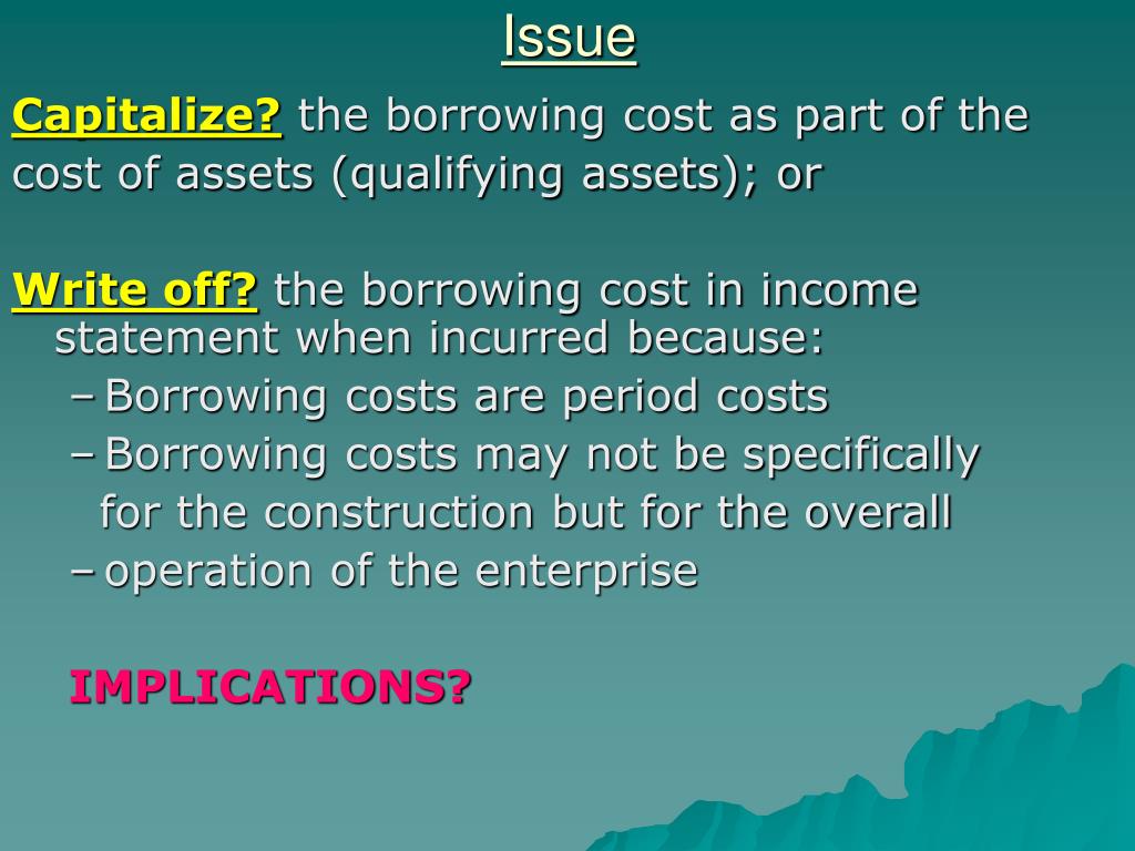 PPT BORROWING COST PowerPoint Presentation, free download ID5757812