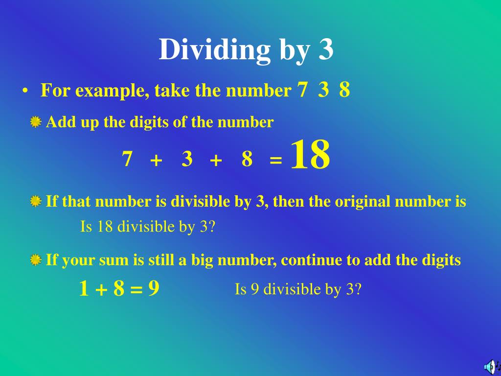 PPT Ways to Check for Divisibility PowerPoint Presentation, free