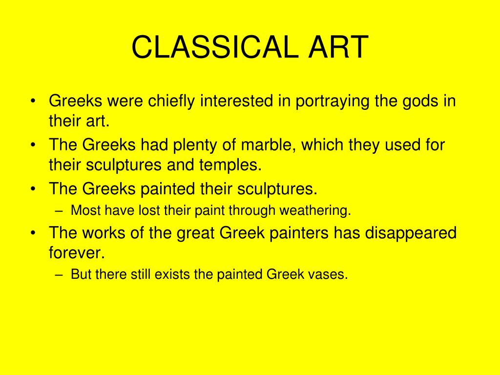 PPT CLASSICAL ART PowerPoint Presentation, free download ID5760729