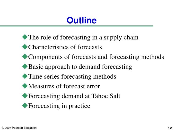 PPT Chapter 7 Demand Forecasting in a Supply Chain PowerPoint