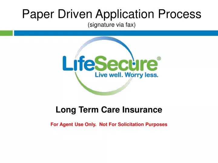 PPT Paper Driven Application Process (signature via fax) PowerPoint