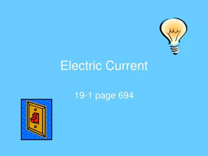 PPT Electric Current PowerPoint Presentation, free download ID5763383