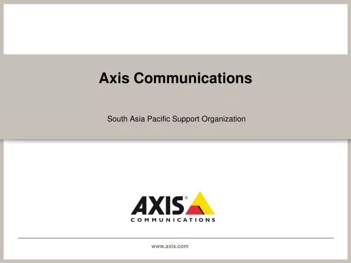 Axis Communications