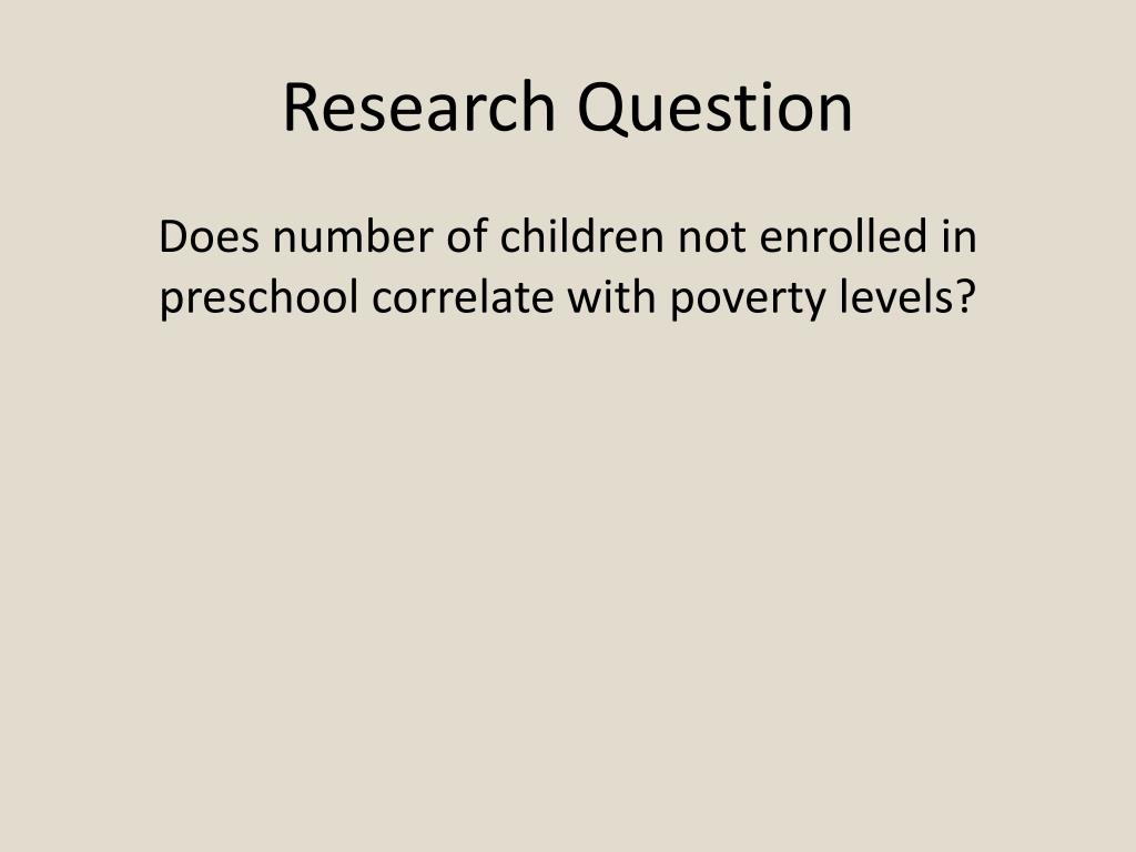 PPT Early Childhood Education and Poverty PowerPoint Presentation