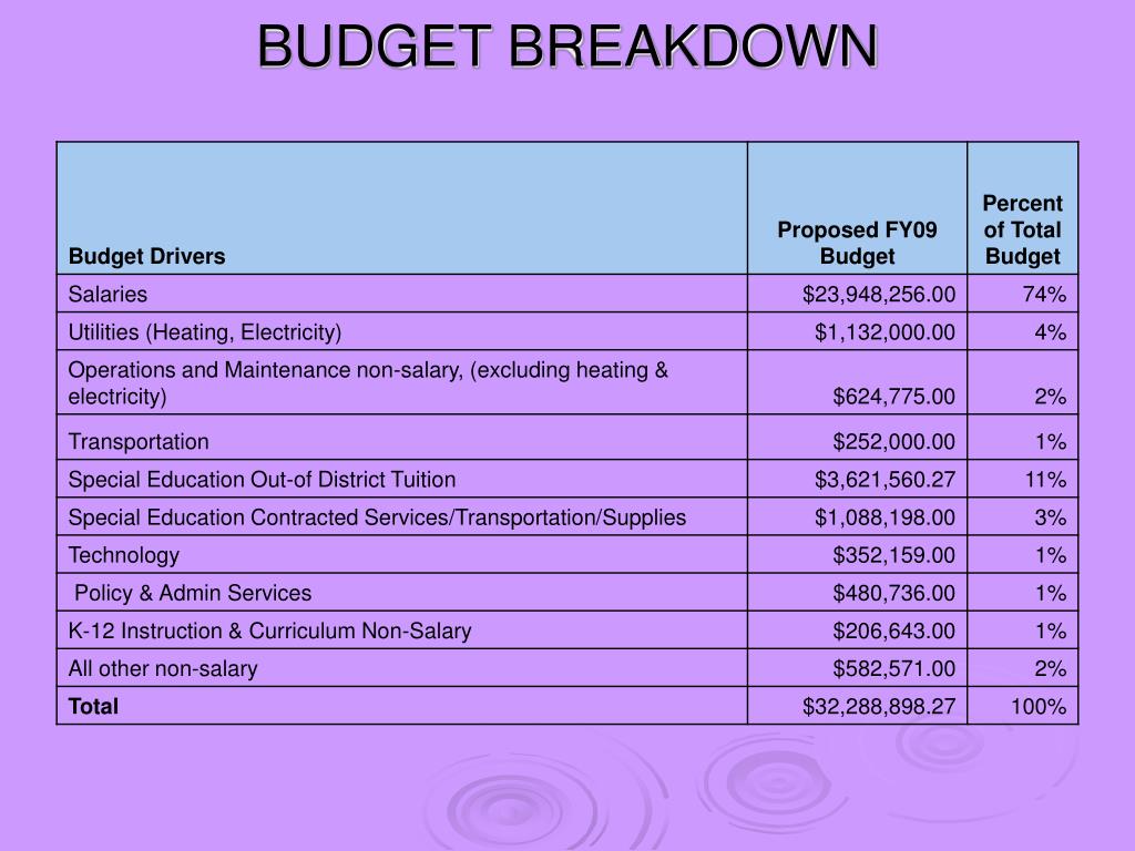 PPT DEDHAM PUBLIC SCHOOLS Proposed FY’10 Operating Budget PowerPoint