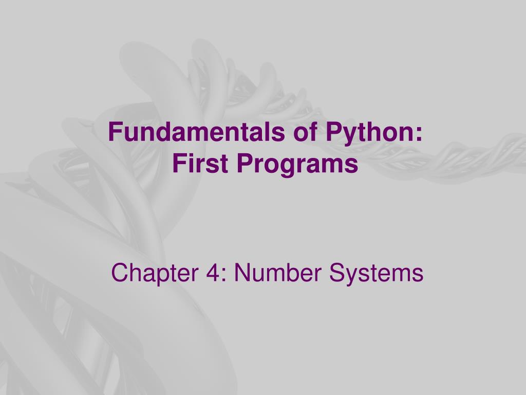 PPT Fundamentals of Python First Programs PowerPoint Presentation