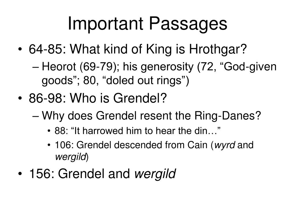 PPT Beowulf, Day 2 Lines 1188 PowerPoint Presentation, free download