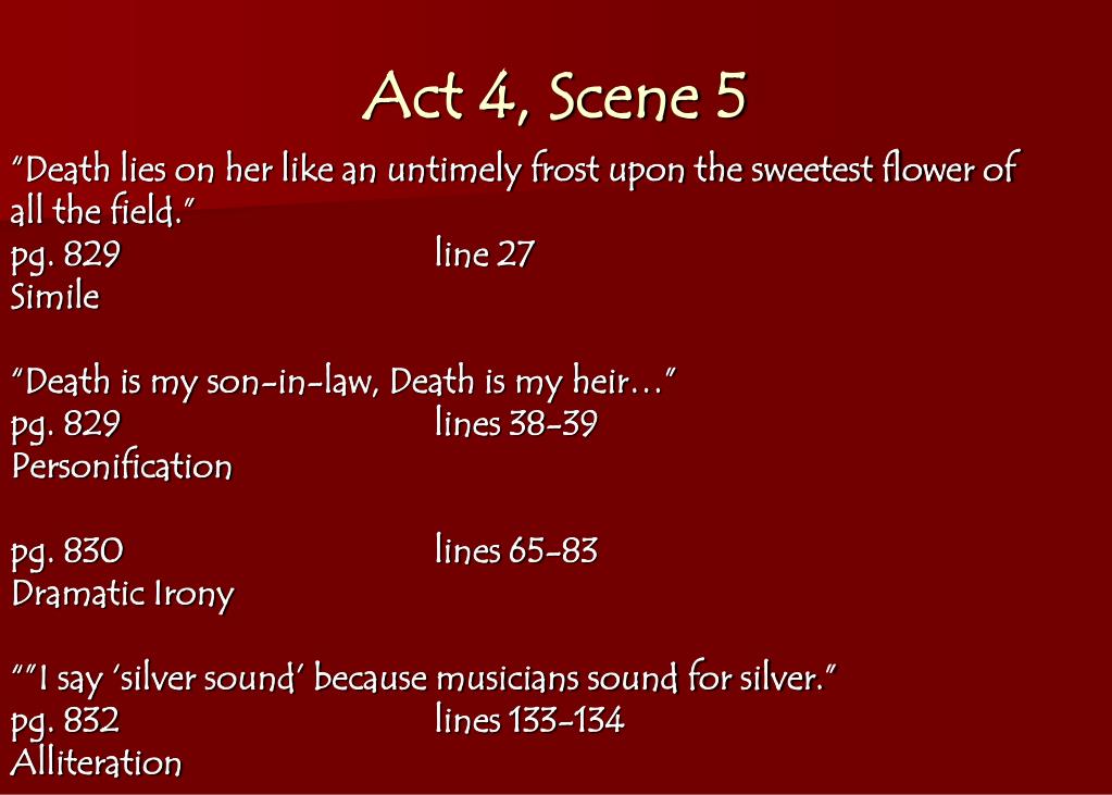 PPT Romeo & Juliet Literary Term Notes PowerPoint Presentation, free