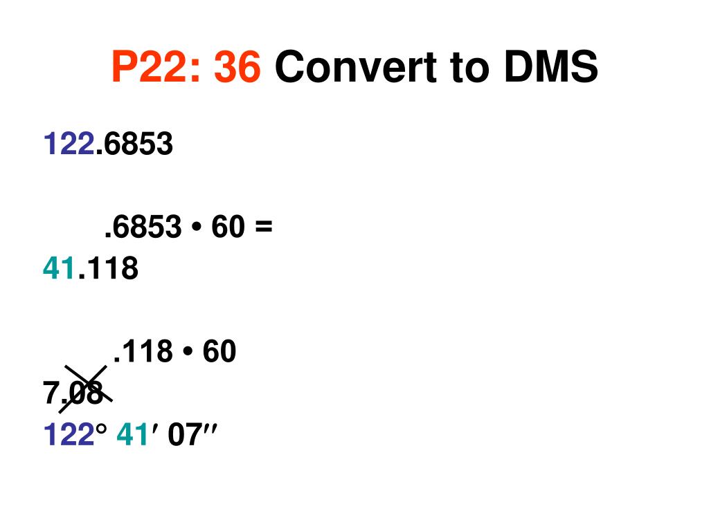 PPT Converting DMS Decimal Degrees PowerPoint Presentation, free