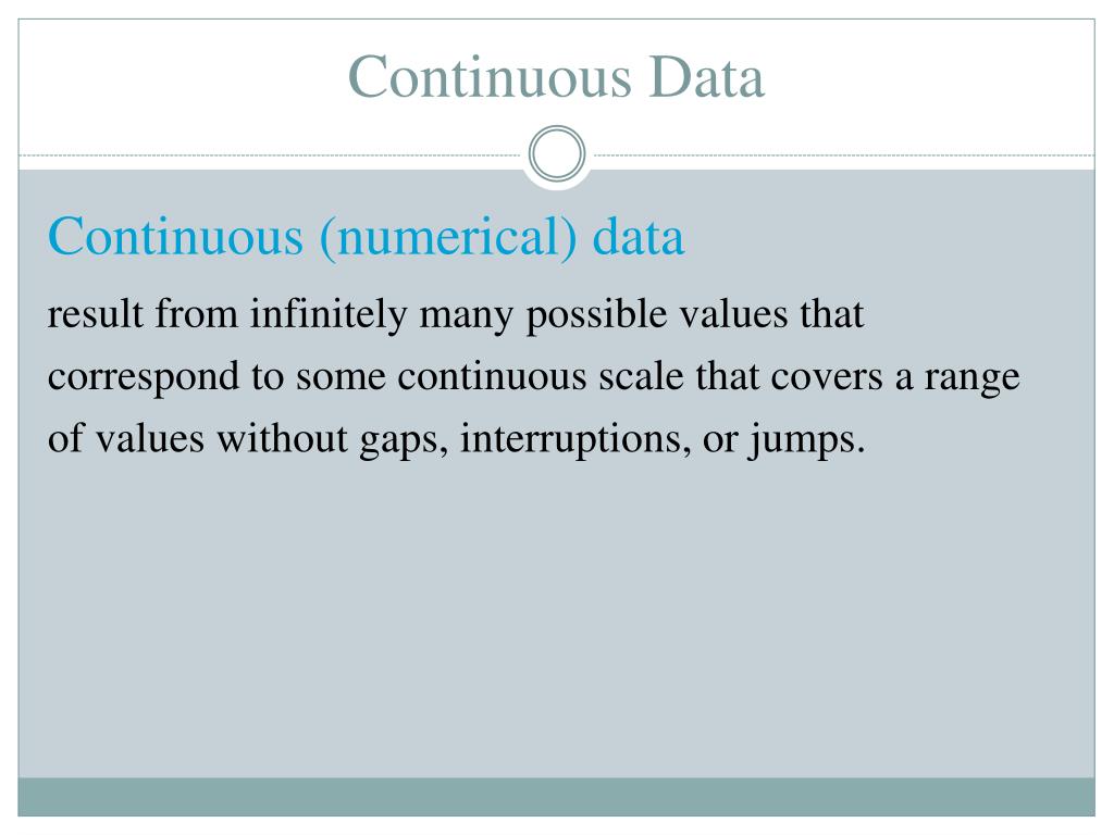 PPT Section 13 Types of Data PowerPoint Presentation, free download