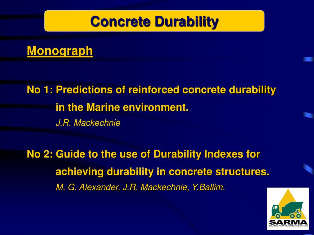 PPT Concrete Durability PowerPoint Presentation, free download ID