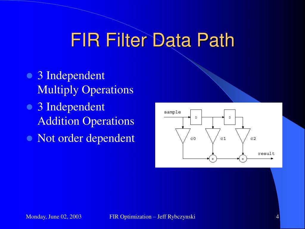 PPT 3Tap FIR Filter Optimizations PowerPoint Presentation, free