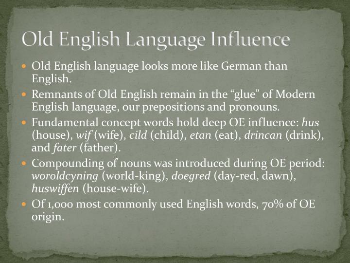 PPT History of the English Language PowerPoint