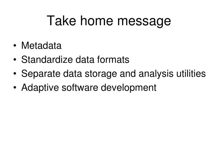 PPT Take home message PowerPoint Presentation, free download ID5771800