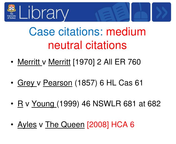 PPT Interpreting a case citation PowerPoint Presentation ID5771825