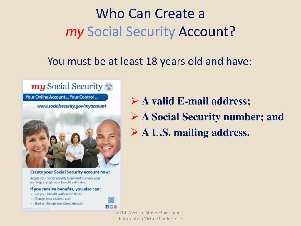 PPT Social Security Online Services PowerPoint Presentation, free