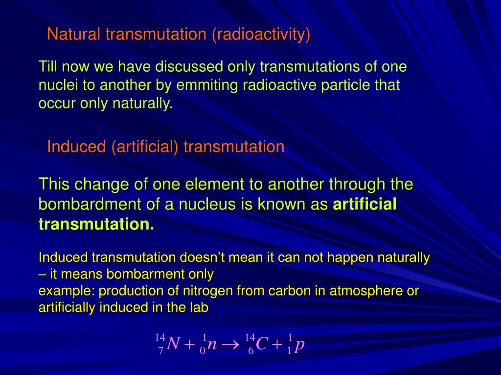 PPT Nuclear Reactions, Transmutations, Fission and Fusion PowerPoint