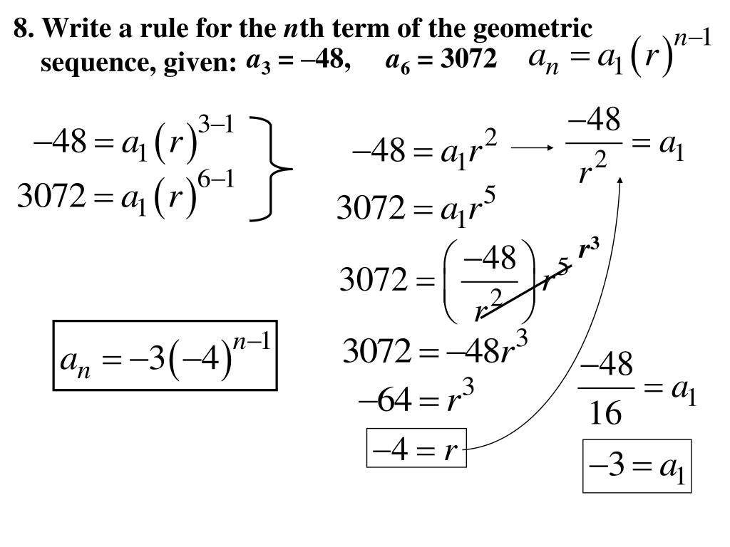 PPT 12.3 Analyze Geometric Sequences and Series