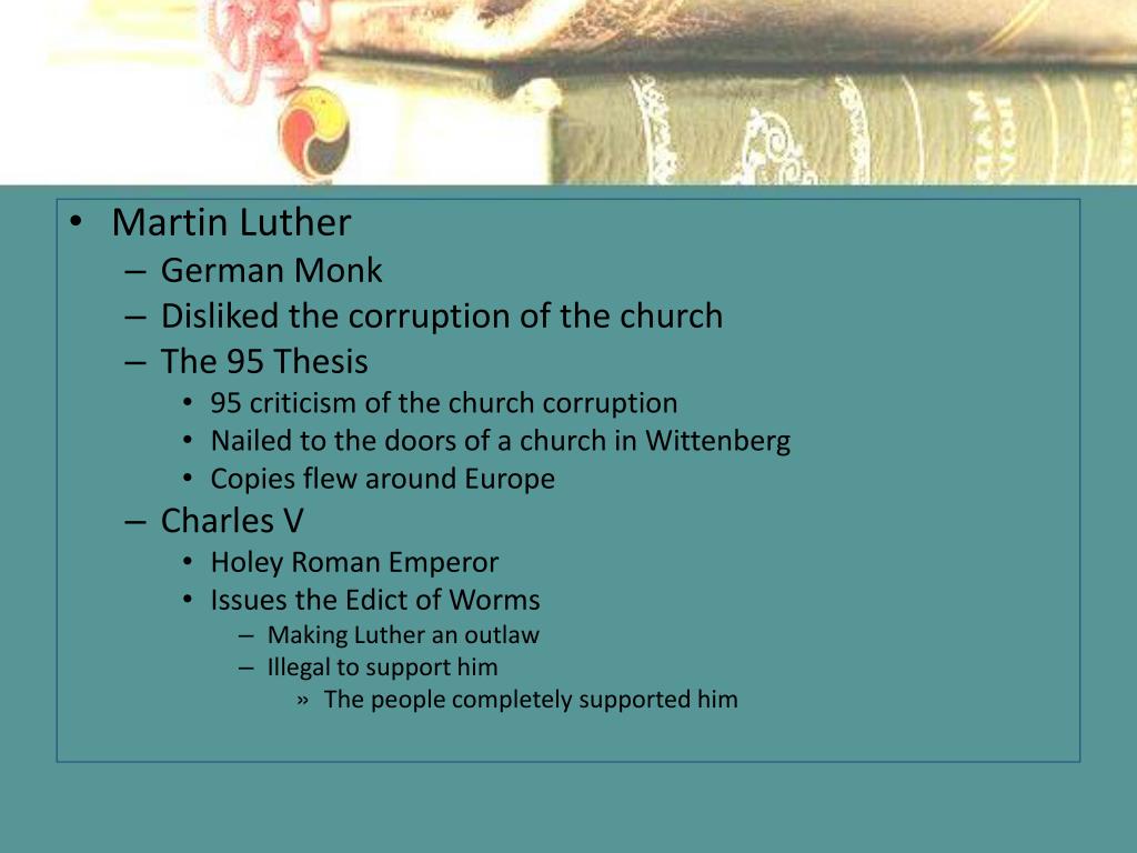 PPT The Protestant Reformation PowerPoint Presentation, free download
