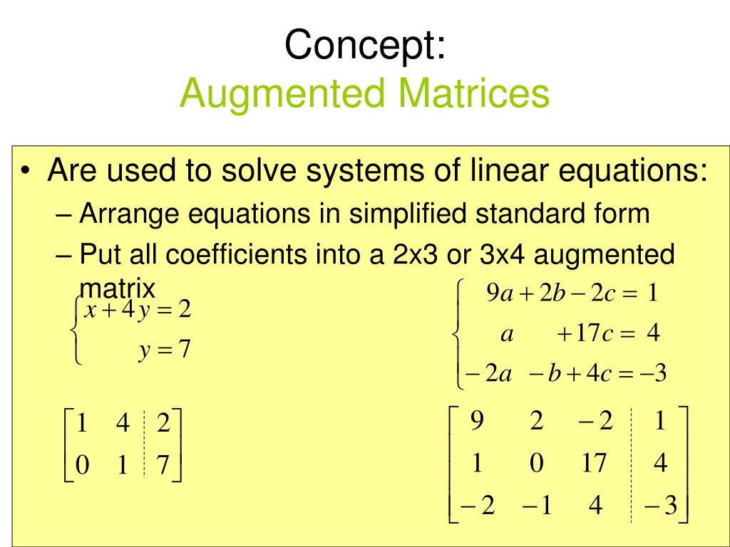 PPT Chapter 9 Systems of Equations and Inequalities; Matrices