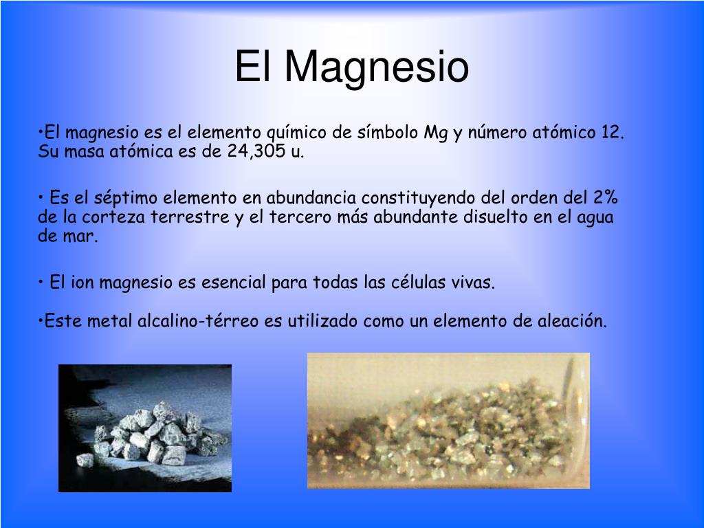 PPT Magnesio PowerPoint Presentation, free download ID5777907