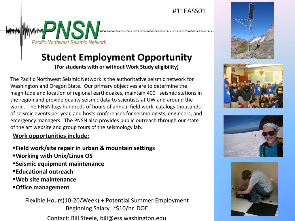 PPT Student Employment Opportunity (For students with or without Work Study eligibility