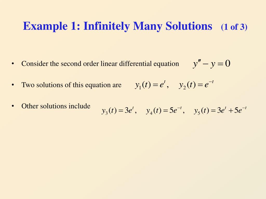 PPT Ch 3.1 2 nd Order Linear Homogeneous EquationsConstant